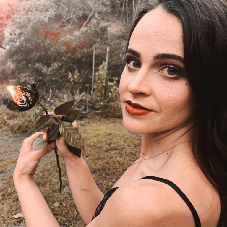 flaming rose