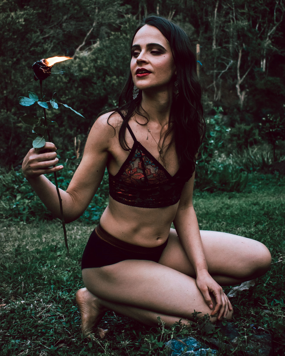 I am a rose on fire Jasmine Rose